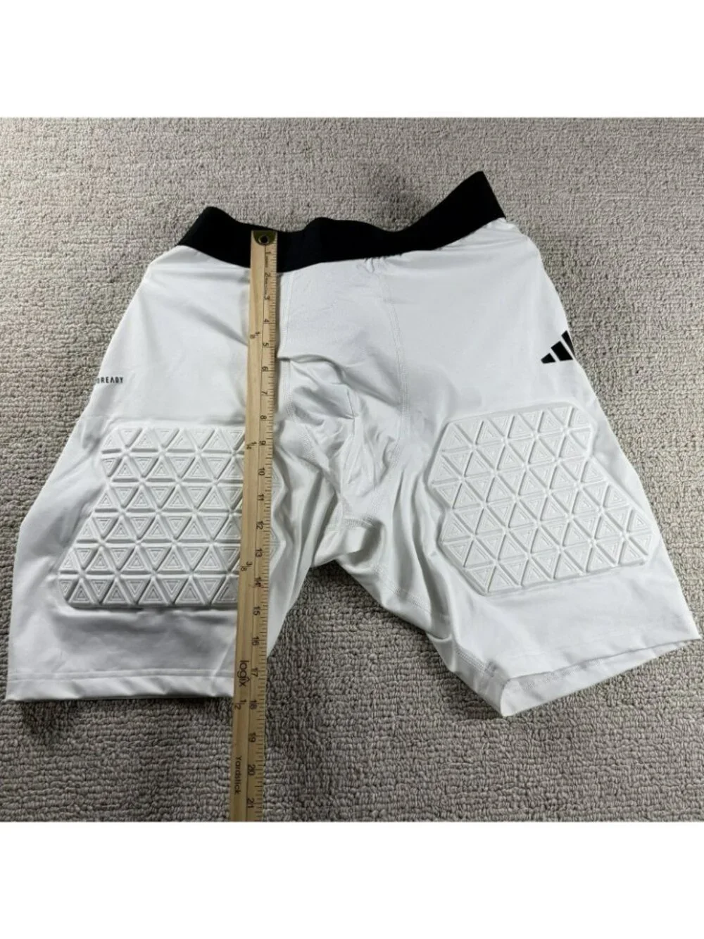 Adidas Aeroready Padded Football Shorts White Black Men’s Size 3XL